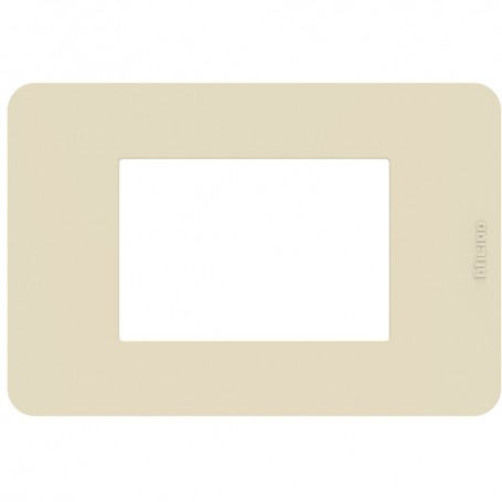 Placca Grigio Bticino Matix Go JA4803JG, 3 Moduli, Tecnopolimero, MADE IN ITALY