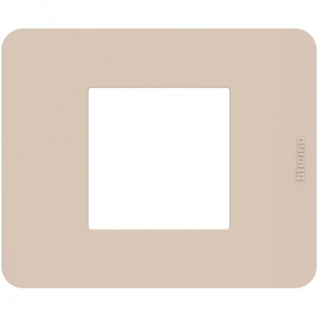 Placca Ritual Bticino Matix Go JA4802TR, 2 Moduli, Tecnopolimero, MADE IN ITALY