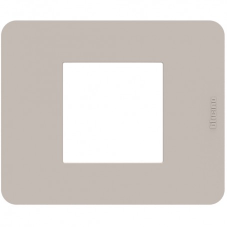 Placca Sand Bticino Matix Go JA4802TS, 2 Moduli, Tecnopolimero, MADE IN ITALY