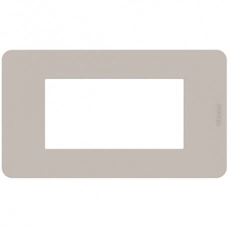 Placca Sand Bticino Matix Go JA4804TS, 4 Moduli, Tecnopolimero, MADE IN ITALY