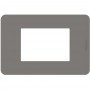 Placca Blue Bticino Matix Go JA4803TB, 3 Moduli, Tecnopolimero, MADE IN ITALY