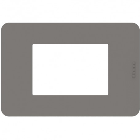 Placca Blue Bticino Matix Go JA4803TB, 3 Moduli, Tecnopolimero, MADE IN ITALY