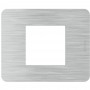 Placca Tortora Bticino Matix Go JA4802TD, 2 Moduli, Tecnopolimero, MADE IN ITALY