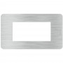 Placca Tortora Bticino Matix Go JA4804TD, 4 Moduli, Tecnopolimero, MADE IN ITALY