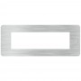 Placca Aluminium Bticino Matix Go JA4807EA, 7 Moduli, Tecnopolimero, MADE IN ITALY