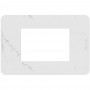 Placca Aluminium Bticino Matix Go JA4803EA, 3 Moduli, Tecnopolimero, MADE IN ITALY