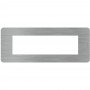 Placca Steel Bticino Matix Go JA4807ES, 7 Moduli, Tecnopolimero, MADE IN ITALY
