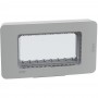 Placca IP55 Bticino Matix Go 28604G, 4 Moduli, Grigia, MADE IN ITALY