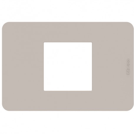 Placca Sand Bticino Matix Go JA4819TS, 2 Moduli Centrati, Tecnopolimero, MADE IN ITALY