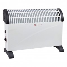 Zephir ZCV2000M Termoconvettore elettrico da pavimento, 3 Potenze 750W-1250W-2000W, Termostato regolabile, Bianco