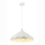 Globo 15299 Sospensione con diffusore in metallo Bianco a tagli laser, 1 E27, IP20, Diametro 40 cm, Moderna e Luminosa