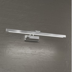 TopLight Flexa 1149/AP C-CR Lampada da parete Inclinabile per specchi e quadri, 8W LED, Luce calda, Cromo lucido, 40 cm