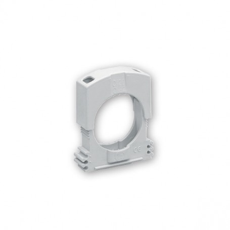 Arnocanali S2039 Clip fissatubo rigido Diametro 32-50 mm, Grigio, Polipropilene, MADE IN ITALY