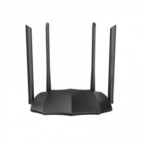 Tenda AC8 AC1200 Modem Wireless 1200 Mpbs, 4 Antenne 6dBi, 4 Prese LAN, Doppia banda, Nero