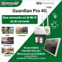 Telecamera motorizzata Bravo Guardian Pro con pannello solare e SIM 4G, Visione notturna a colori, Audio 2 vie, 1080p