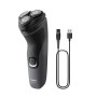 Philips S1142/00 Rasoio Ricaricabile con Testine 4D Flex, Impermeabile, Indicatore batteria, 27 Lame autoaffilanti