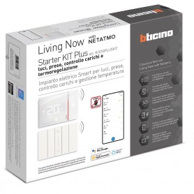 Bticino Living Now K1010PLUSKIT Starter Kit Plus per gestione luci, energia e termoregolazione, MADE IN ITALY