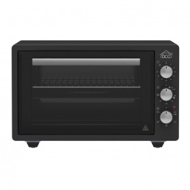 DCG MBT1035N Forno Elettrico 35 Litri Ventilato Smaltato con Luce, timer, 1300W, Termostato regolabile, Nero