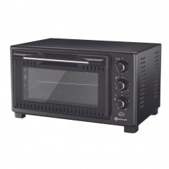 DCG MBT1045N Forno Elettrico 45 Litri Ventilato Smaltato con Luce, timer, 1500W, Termostato regolabile, Nero