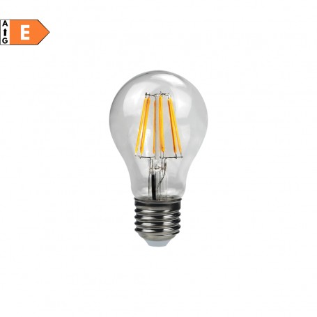 Lampo FL70E27BC Lampada LED 12W E27 Vintage Trasparente, Luce Calda, 3000K, Resa 100W, 1700 Lumen, Goccia, Luce a 300 Gradi