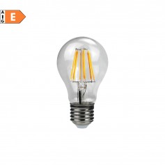 Lampo FL70E27BC Lampada LED 12W E27 Vintage Trasparente, Luce Calda, 3000K, Resa 100W, 1700 Lumen, Goccia, Luce a 300 Gradi