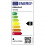 Beghelli Zafiro 56456 Lampada LED 6W E14 Trasparente, Luce Naturale, 4000K, 800 Lumen, Resa 60W, Sfera, Vintage