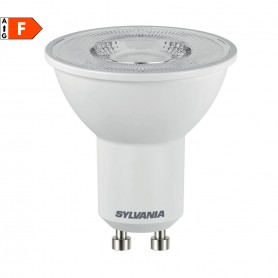 Lampadina LED GU10 7W Luce Calda Sylvania RefLED 0027664, Resa 81W, 580 Lumen, 3000K, Apertura luce 110°, A++