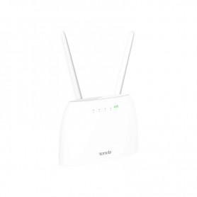 Tenda 4G06 Router WiFi per SIM 4G LTE, Porte LAN e Telefonica, 300 Mbps, 2 Antenne, Bianco, Fino a 32 dispositivi