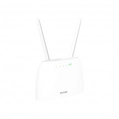 Tenda 4G06 Router WiFi per SIM 4G LTE, Porte LAN e Telefonica, 300 Mbps, 2 Antenne, Bianco, Fino a 32 dispositivi
