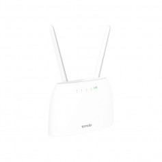 Tenda 4G06 Router WiFi per SIM 4G LTE, Porte LAN e Telefonica, 300 Mbps, 2 Antenne, Bianco, Fino a 32 dispositivi