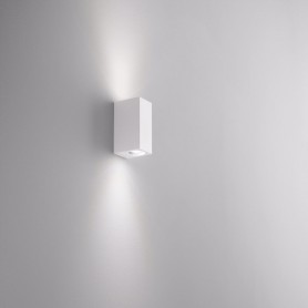 Isyluce 310 E-Sea Lampada da parete Luce Sopra/Sotto Bianca, 2 GU10, Struttura in ABS, Interno ed esterno, IP54