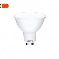 Lampo DIKLED8.5W230VBF Lampadina LED GU10 8,5W Luce Fredda, Resa 70W, 850 Lumen, 6400K, Apertura luce 120 Gradi