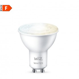  Philips Signify Wiz Connected Lampadina WiFi Smart GU10 5W Luce Calda-Bianca, 345 Lumen, App o Controllo Vocale, Dimmerabile