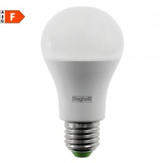 Beghelli Elplast 56823 Lampada LED E27 15W Luce calda, Resa 100W, 1600 Lumen, 3000K, Goccia, Apertura luce 160 Gradi