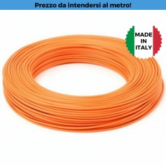 Cavo Unipolare FS17 2.5 mm2 Arancio, 450/750V, MADE IN ITALY, Flessibile, Roda Cavi