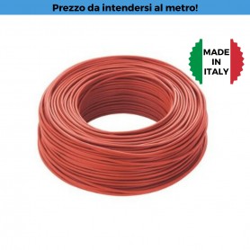Cavo Unipolare FS17 1.5 mm2 Rosso, 450/750V, MADE IN ITALY, Flessibile, Roda Cavi