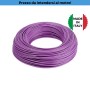 Cavo Unipolare FS17 1.5 mm2 Viola, 450/750V, MADE IN ITALY, Flessibile, Roda Cavi