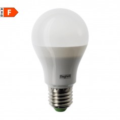 Beghelli 56960 Lampada LED E27 9W Luce calda, Resa 60W, 850 Lumen, 3000K, Goccia