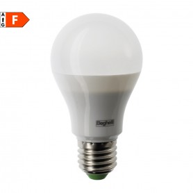 Beghelli 56961 Lampada LED E27 9W Luce naturale, Resa 60W, 850 Lumen, 4000K, Goccia