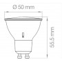 Lampadina LED GU10 8W Tricolor Lampo Lighting DIKLED8W230VMC, 600 Lumen, Luce calda naturale e fredda con una sola lampadina, A+