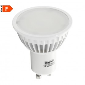 Beghelli 56121 Lampadina LED GU10 8W Luce naturale, Resa 90W, 710 Lumen, 4000K