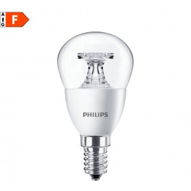 Philips CORELUS40840C Lampada LED E14 6W Luce naturale, Resa 40W, 520 Lumen, 4000K, Sfera, Trasparente