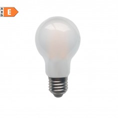 Lampo FL60E27SOBC Lampada LED 8W E27, Luce Calda, Resa 75W, 960 Lumen, Goccia, 3000K, Luce a 300 Gradi, Semiopache