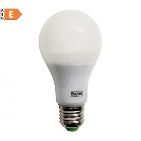 Beghelli 56157 Lampada LED E27 22W Luce naturale, 2500 Lumen, Resa 150W, 4000K, Goccia, Apertura luce 270 Gradi