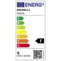 Beghelli Elplast 56820 Lampada LED E14 5W Luce fredda, Resa 40W, 470 Lumen, 6500K, Oliva, Apertura Luce 240 Gradi