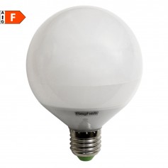 Beghelli Elplast 56818 Lampada LED Globo E27 14W Luce fredda, Resa 90W, 1400 Lumen, 6500K, Apertura luce 180 Gradi