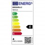 Beghelli Zafiro 56422 Lampada LED 4W E14 Luce calda, Resa 40W, 470 Lumen, 2700K, Sfera, Trasparente, Apertura luce 320 Gradi