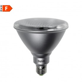 Beghelli 56057 Lampada LED PAR Reflector E27 15W Luce naturale, Resa 120W, 1350 Lumen, 4000K, Apertura luce 20 Gradi, IP65