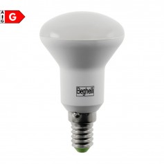 Beghelli 56142 Lampada LED Reflector R50 E14 5W Luce calda, Resa 60W, 350 Lumen, 3000K, Apertura luce 110 Gradi