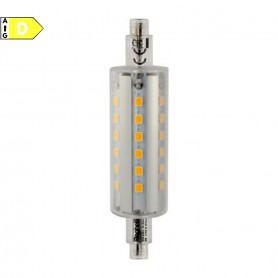Beghelli 56110 Lampada LED R7s 6W 78 mm Luce calda, Resa 60W, 810 Lumen, 2700K, Luce a 360 Gradi, Sostituisce le alogene